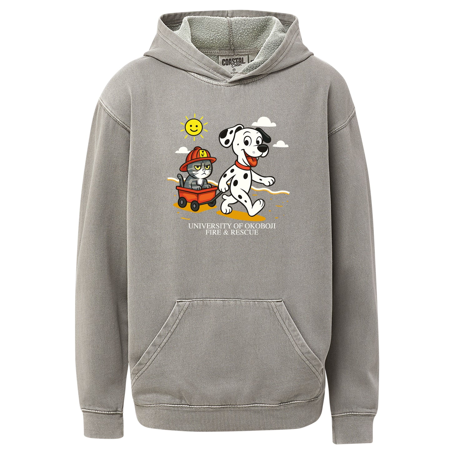 U of O Fire & Rescue Coastal Color™ Youth Hoodie - Grey