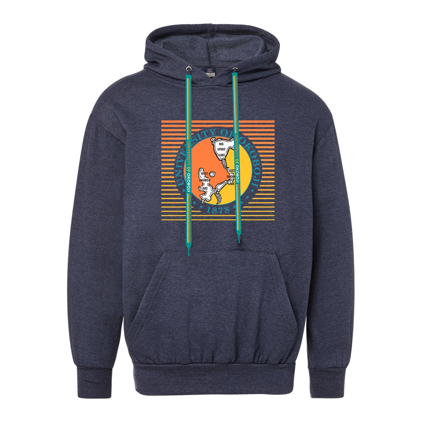 U of Okoboji Drawcords Hoodie - Navy