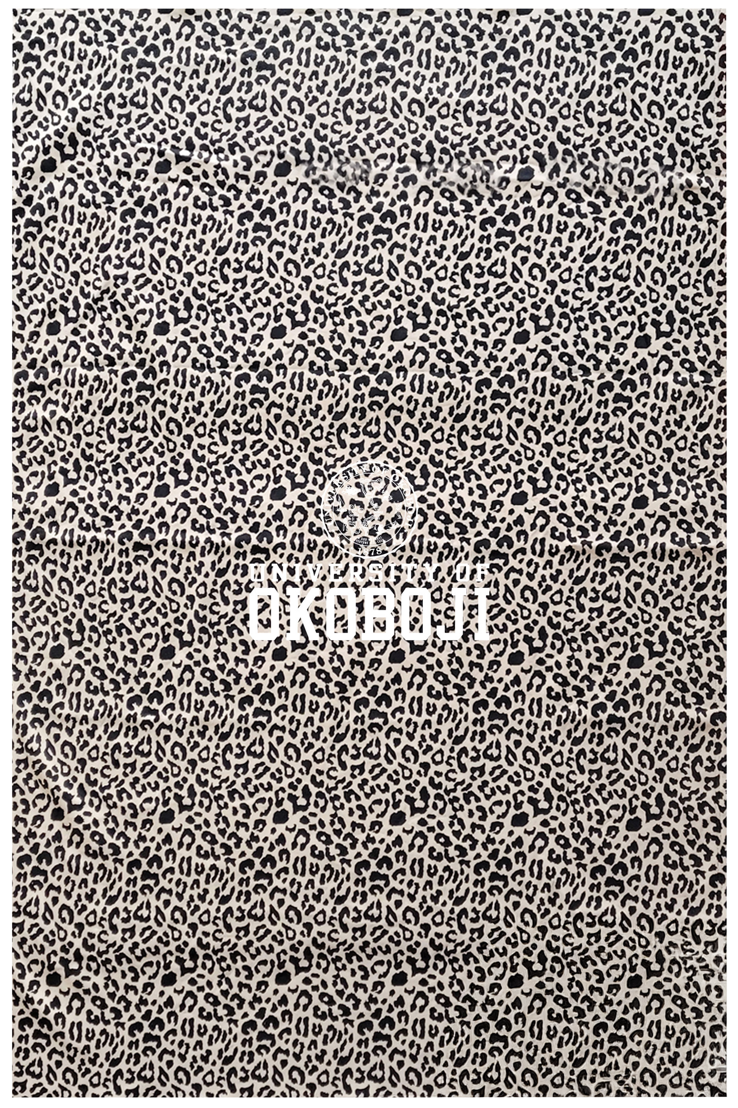 University of Okoboji Leopard Atmosphere Sweatshirt Blanket