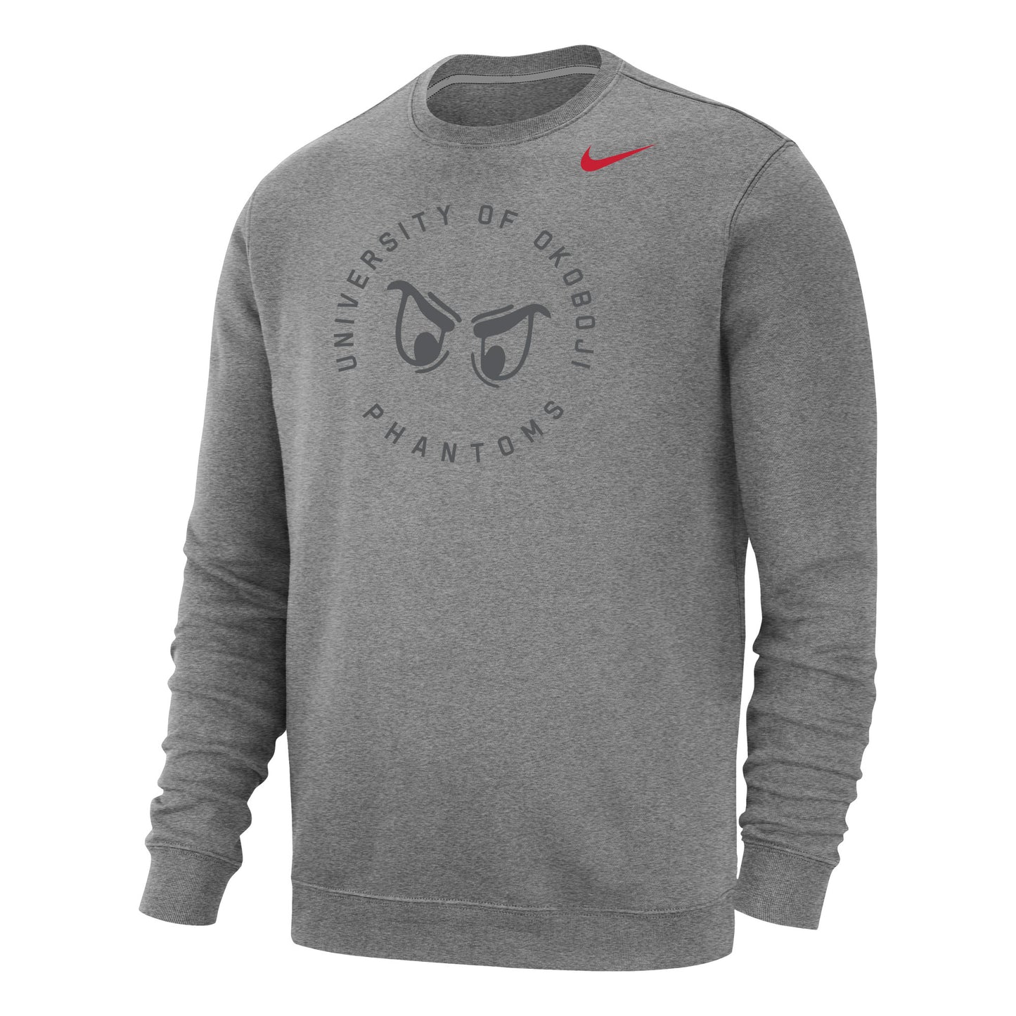 Okoboji Phantoms Stadium Club Fleece Crew - Grey