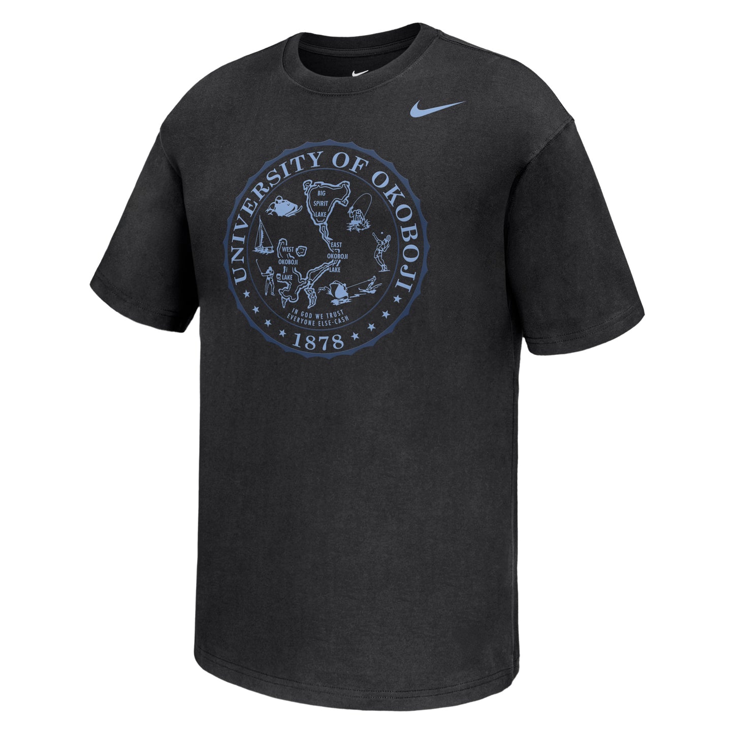Okoboji Nike MAX 90 SHORT SLEEVE TEE - Black