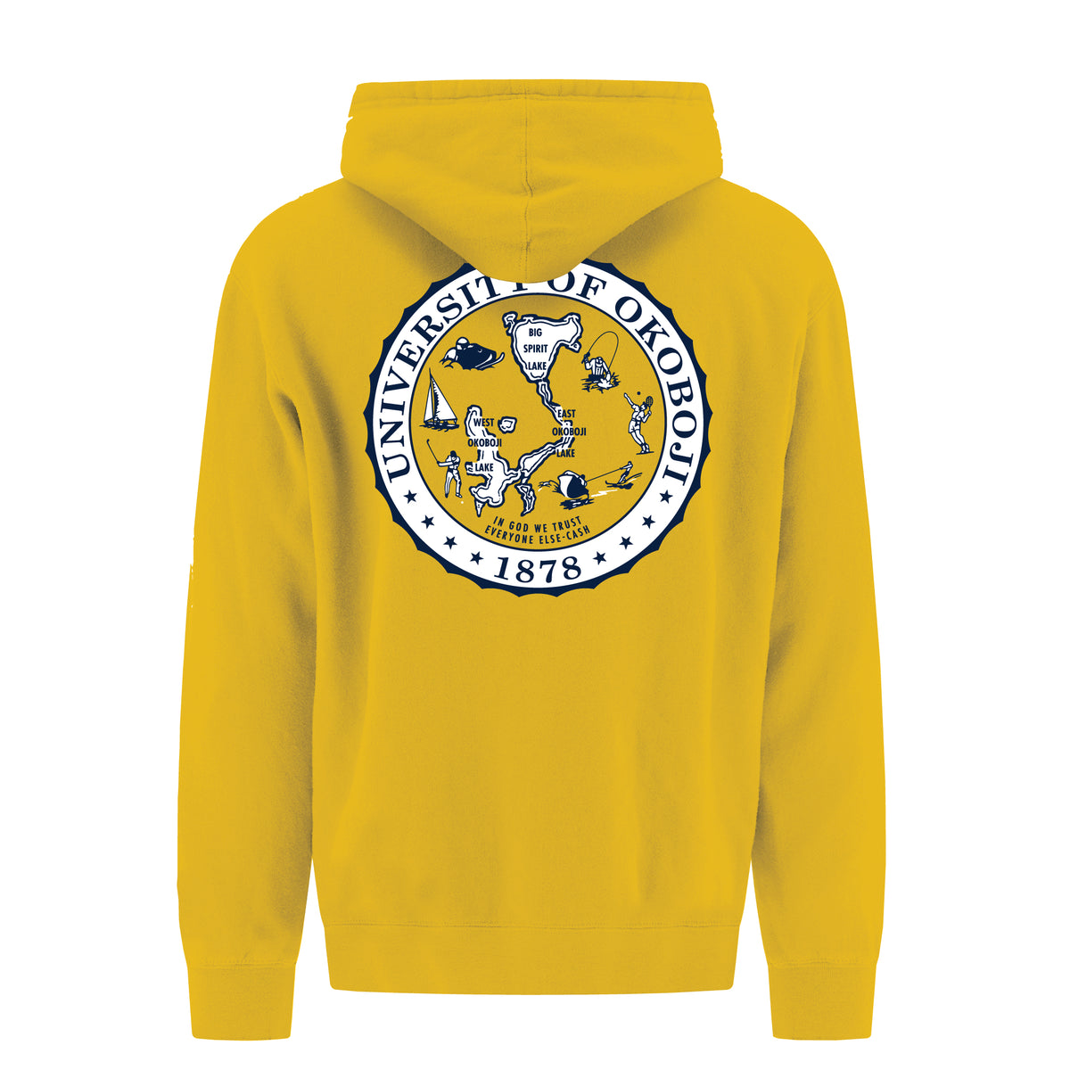 U of Okoboji Parker Crest Youth Hoodie - Gold
