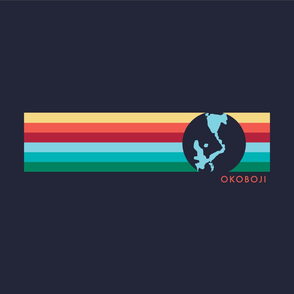 Youth University of Okoboji 7 Hoodie - Navy