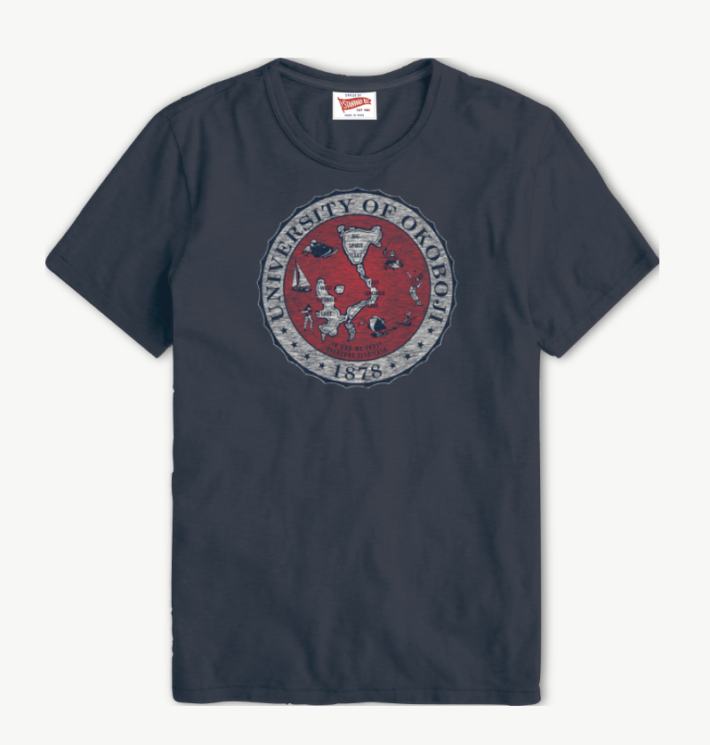 University of Okoboji Navy Tee