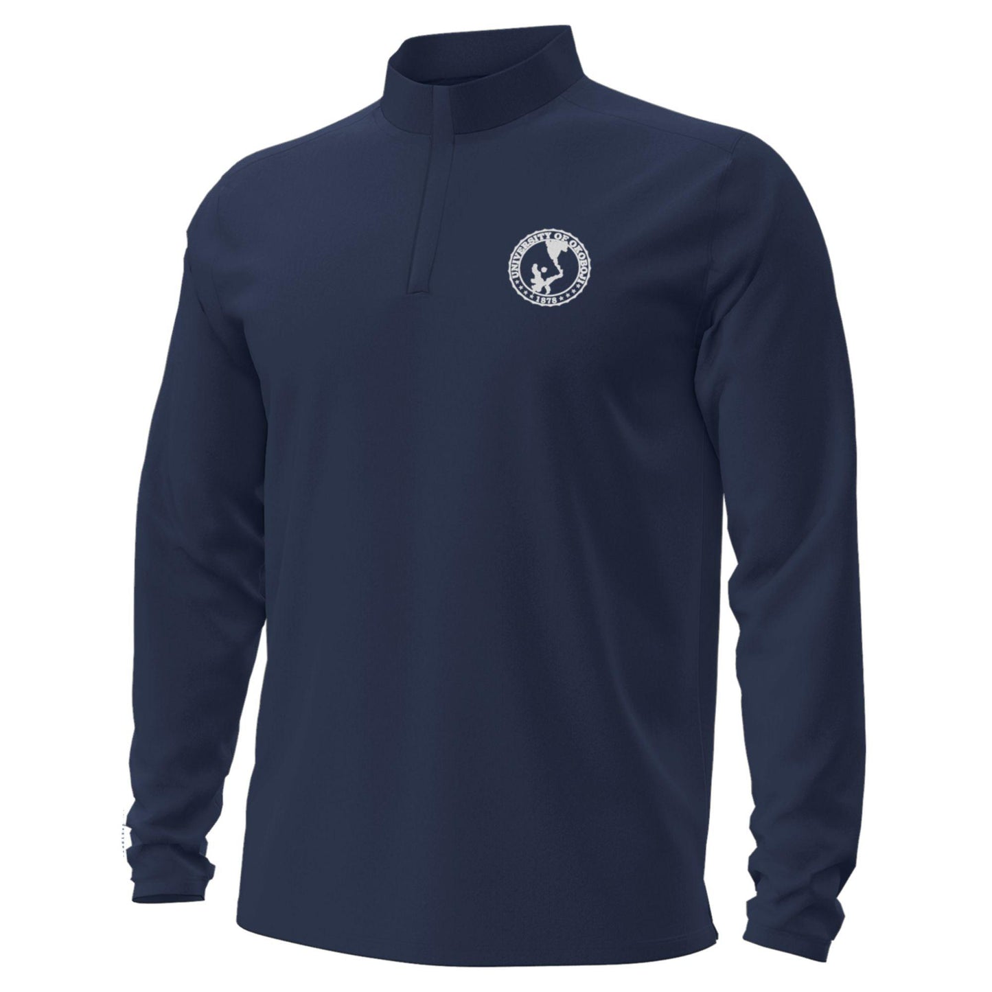 U of Okoboji Embroidered Mens Motion 1/4 Zip - Midnight Navy