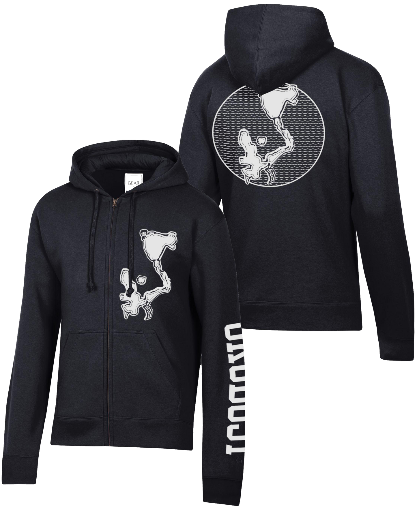 Okoboji Big Water Cotton Full Zip Hood