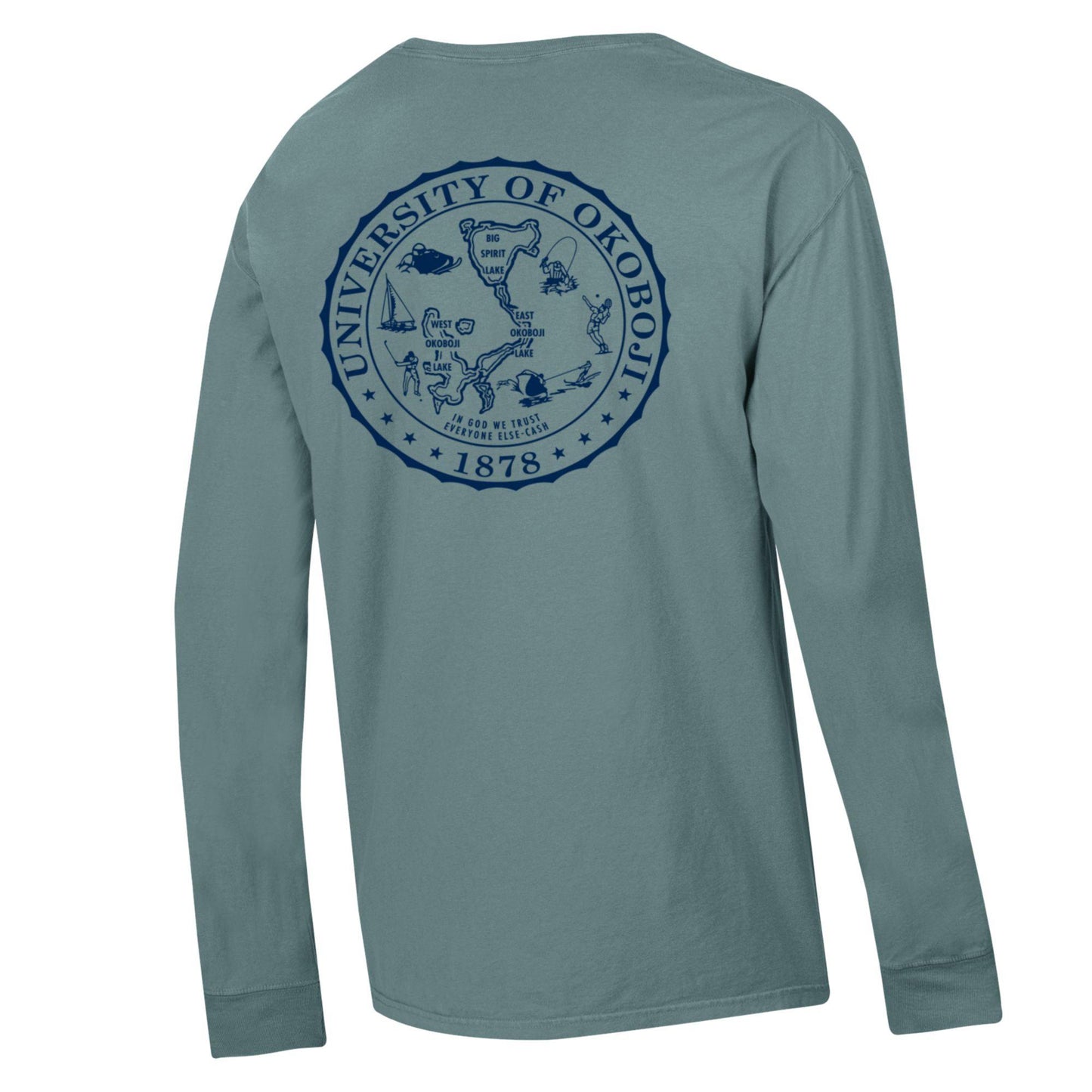 Okoboji Campus Tee - Cypress Green