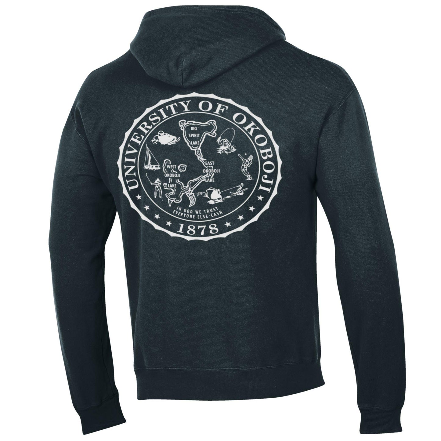 U of Okoboji Campus Hood - Black