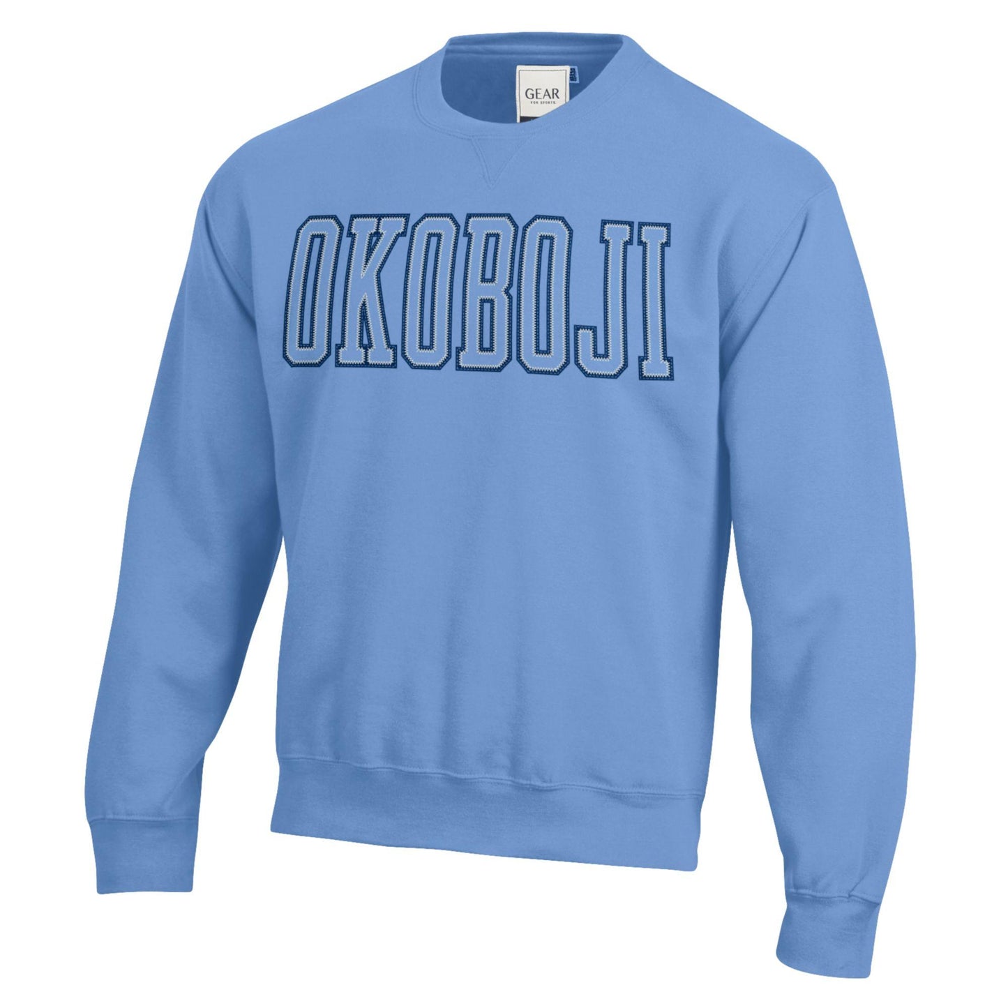 7 Letter Puff Crew - Blue