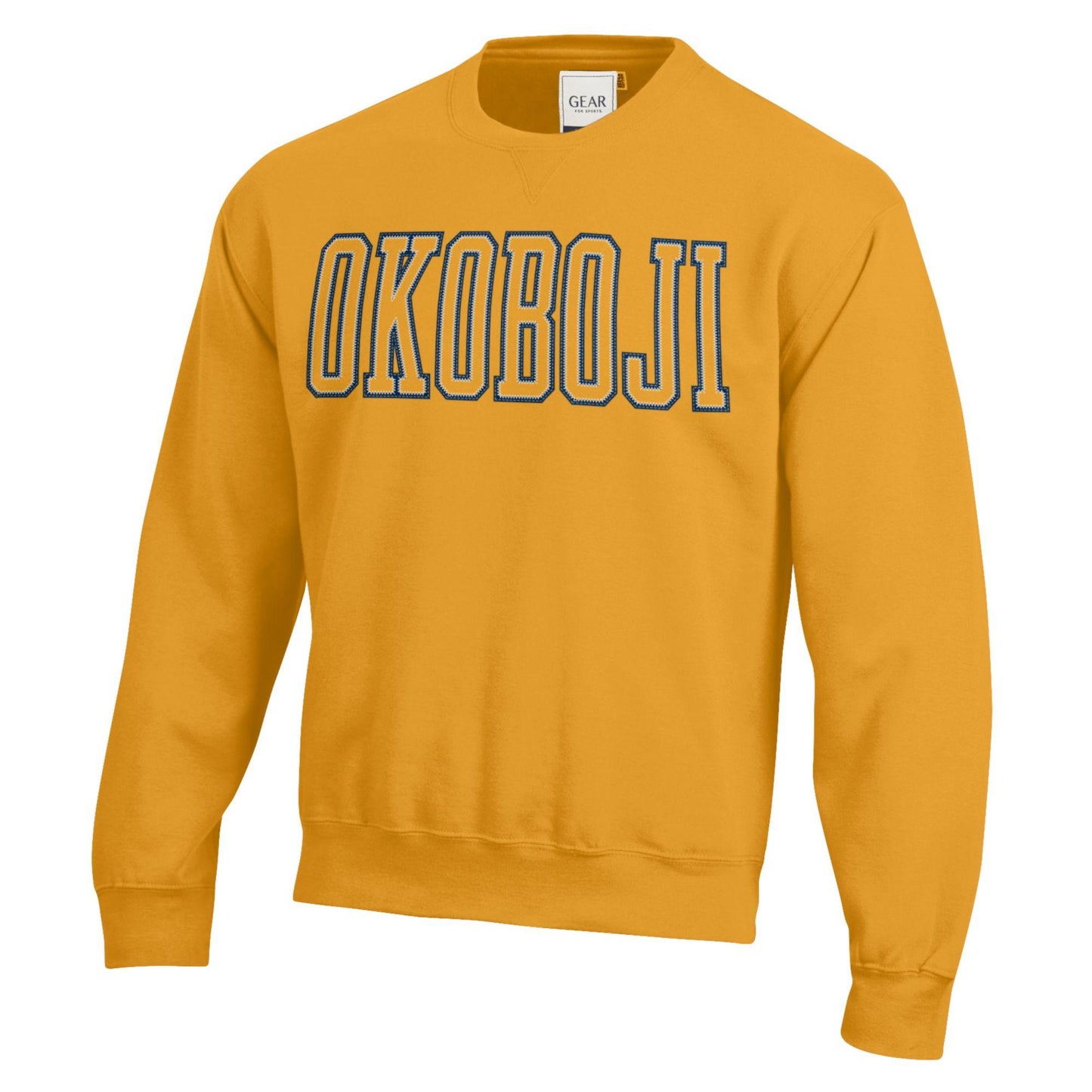 7 Letter Puff Crew - Athletic Gold