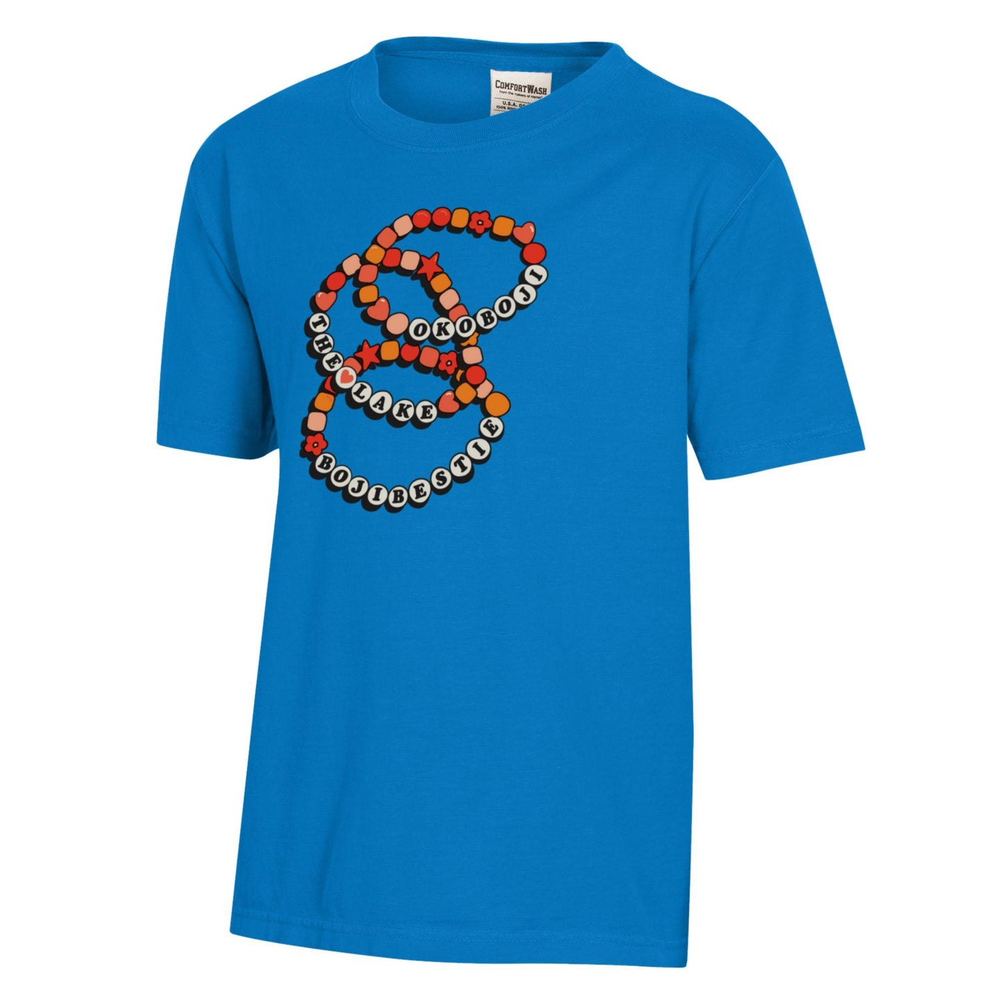 Kids Okoboji Friendship Bracelet Tee - Blue