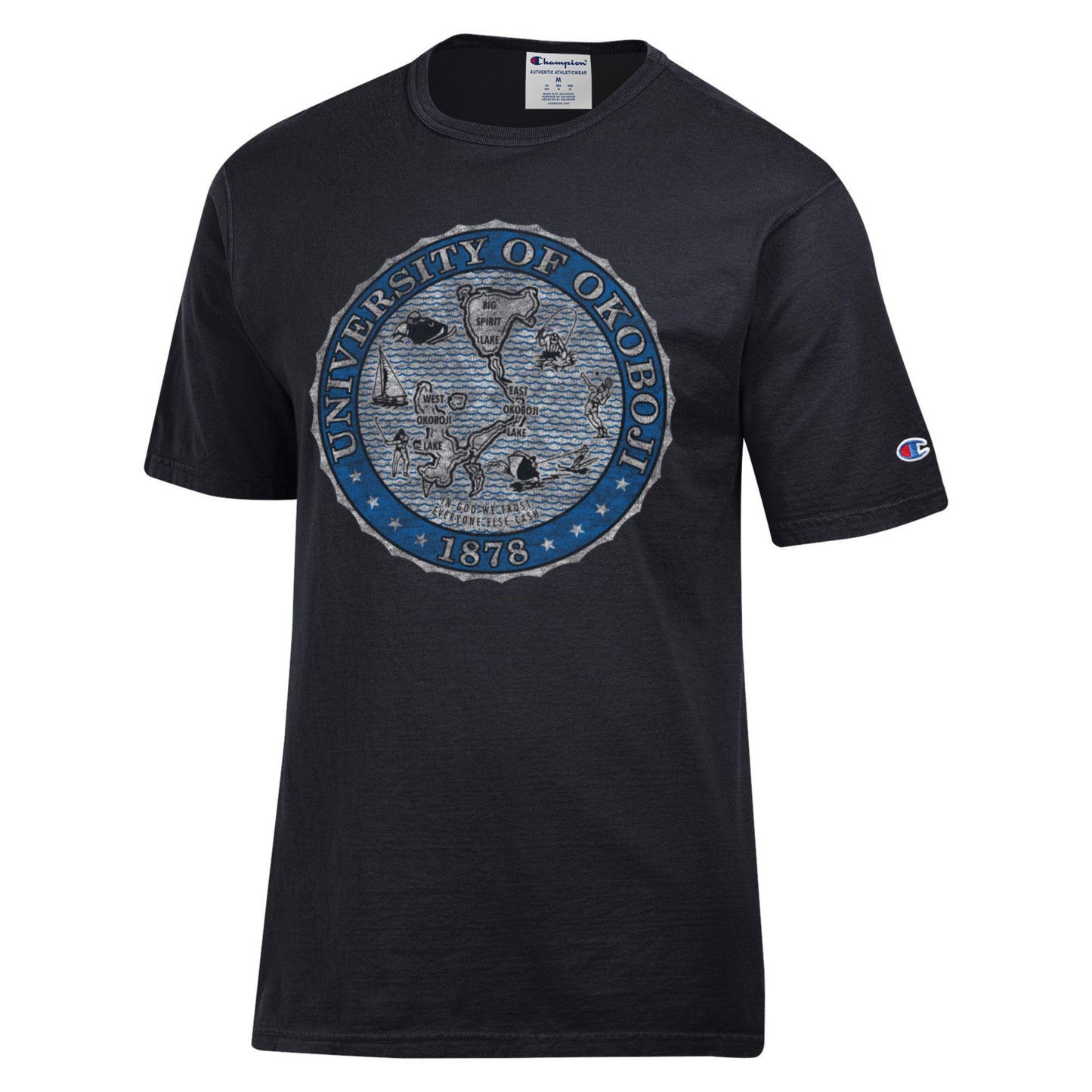 BLACK OKOBOJI WAVEY CREST TEE