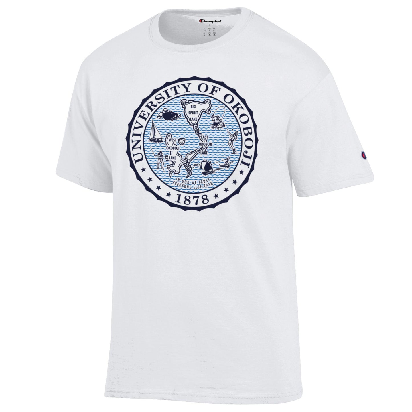 Okoboji Wavy Crest Tee