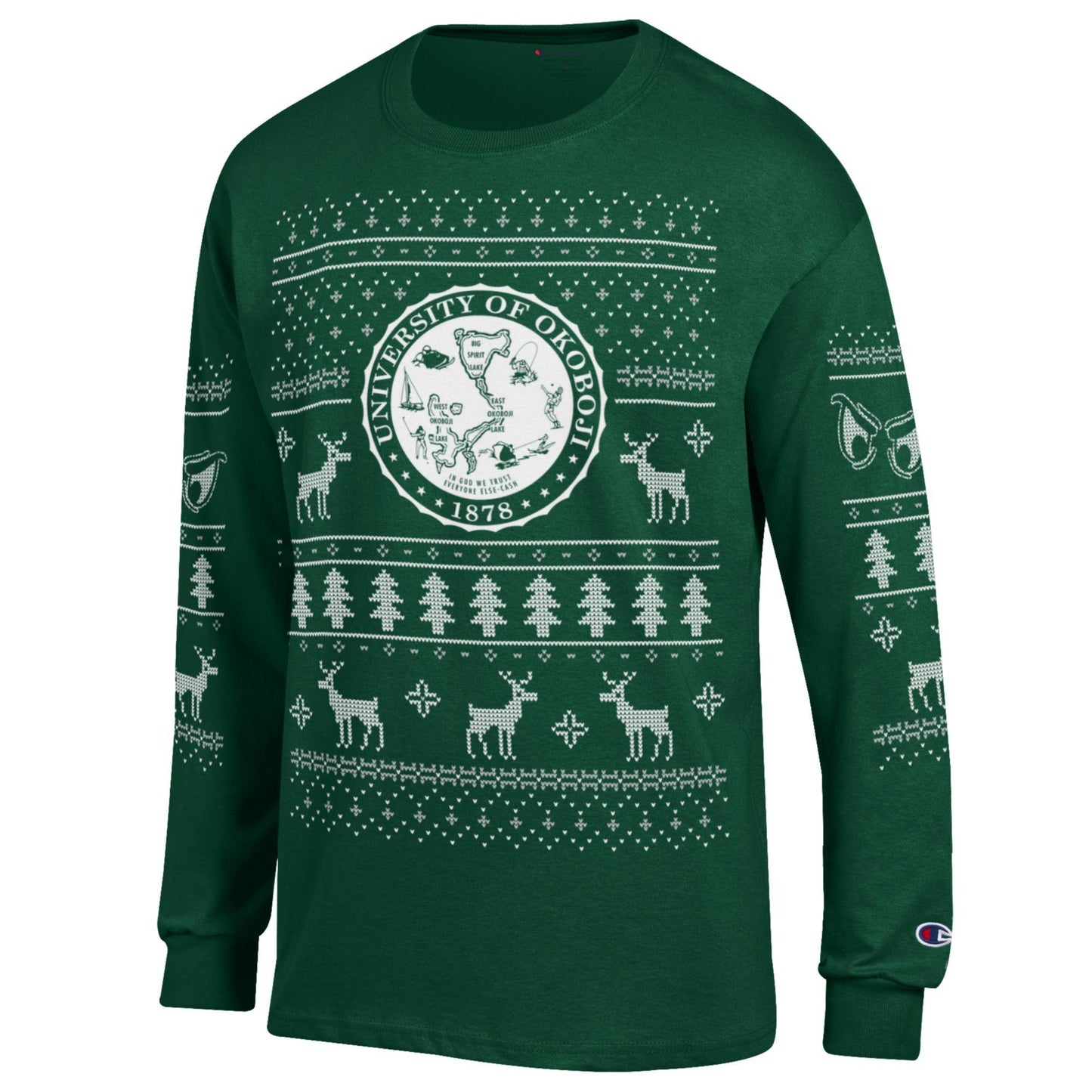 The Okoboji U Festive Times Long Sleeve Tee