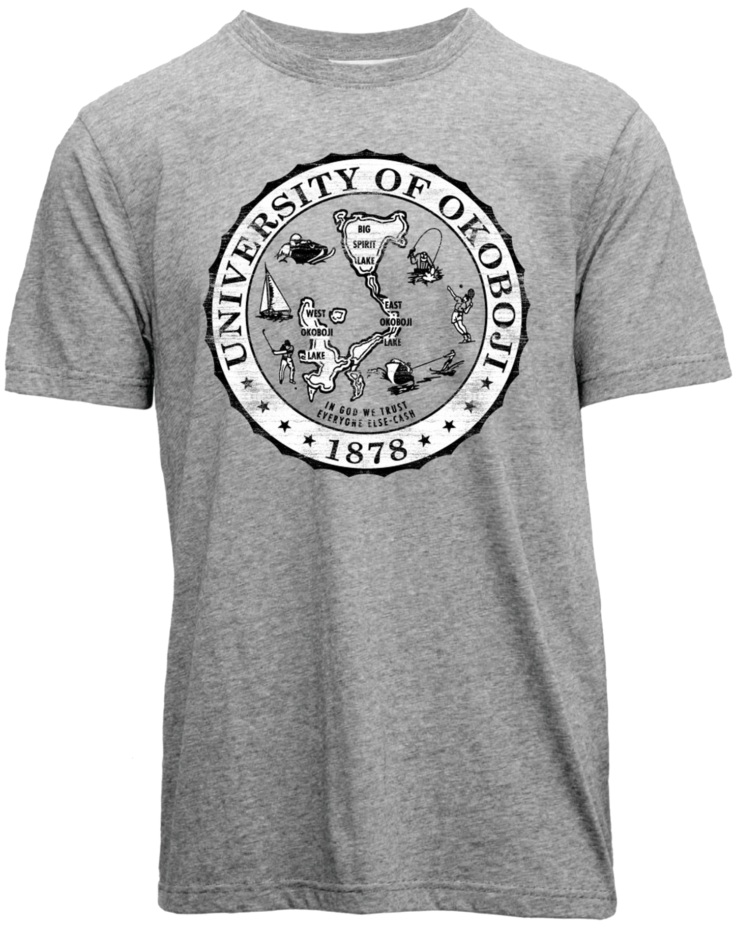 U of O Crest Mariner Tee - Grey