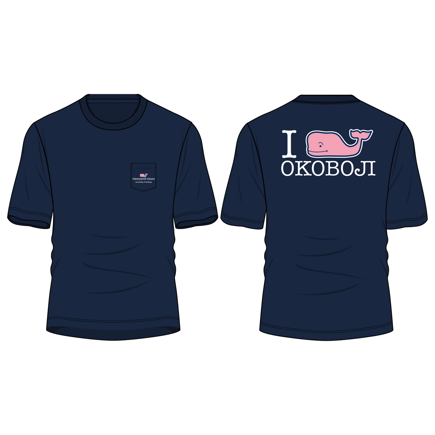 U of Okoboji Short-Sleeve "I Whale Okoboji" Pocket Tee by Vineyard Vines ®