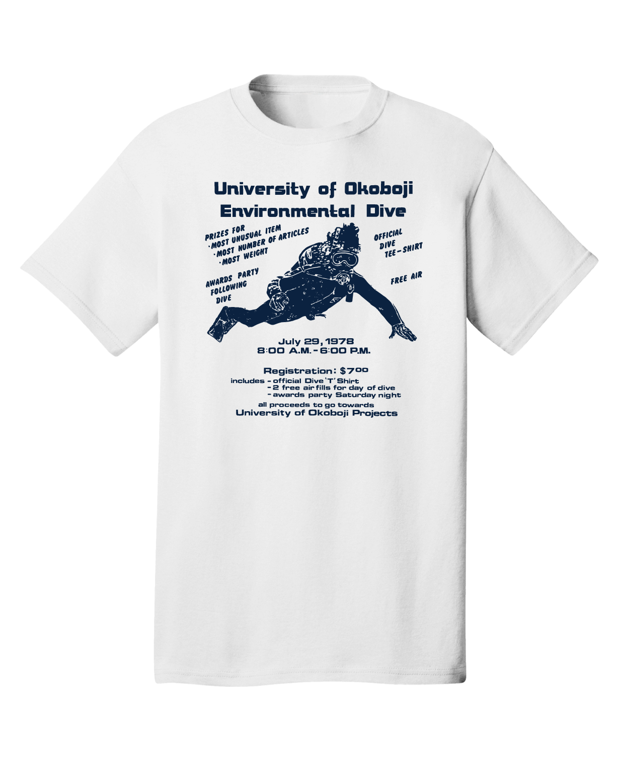 U of O *Throwback Collection* Dive Tee