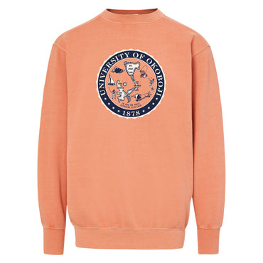 Okoboji Crest Coastal Color Crewneck Sweatshirt