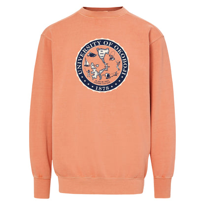 Okoboji Crest Coastal Color Crewneck Sweatshirt