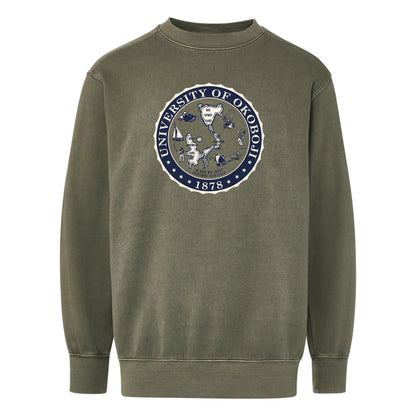 Okoboji Crest Coastal Color Crewneck Sweatshirt