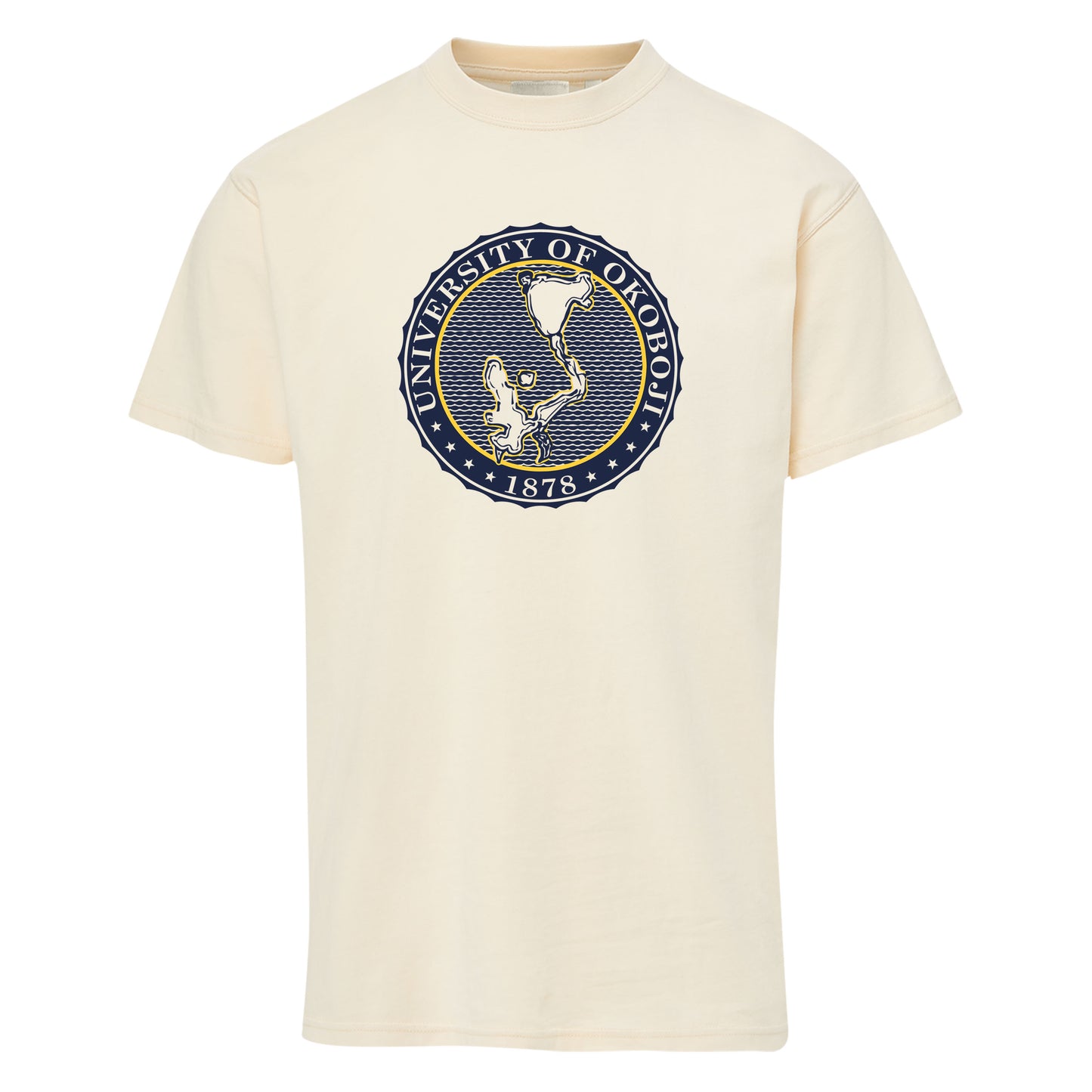 Okoboji Coastal Color  Crest Tee