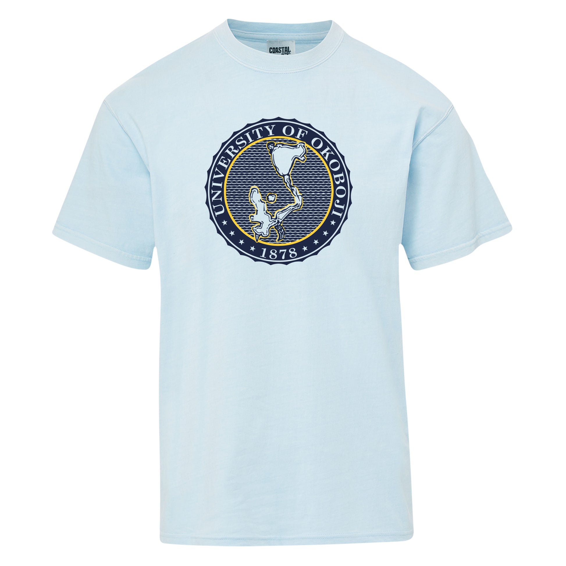 Okoboji Coastal Color  Crest Tee