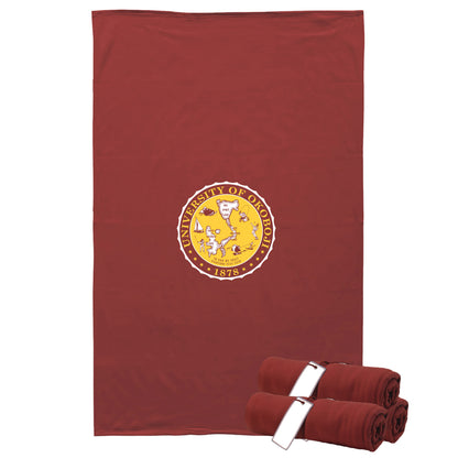 U of O Cardinal & Gold Sweatshirt Blanket