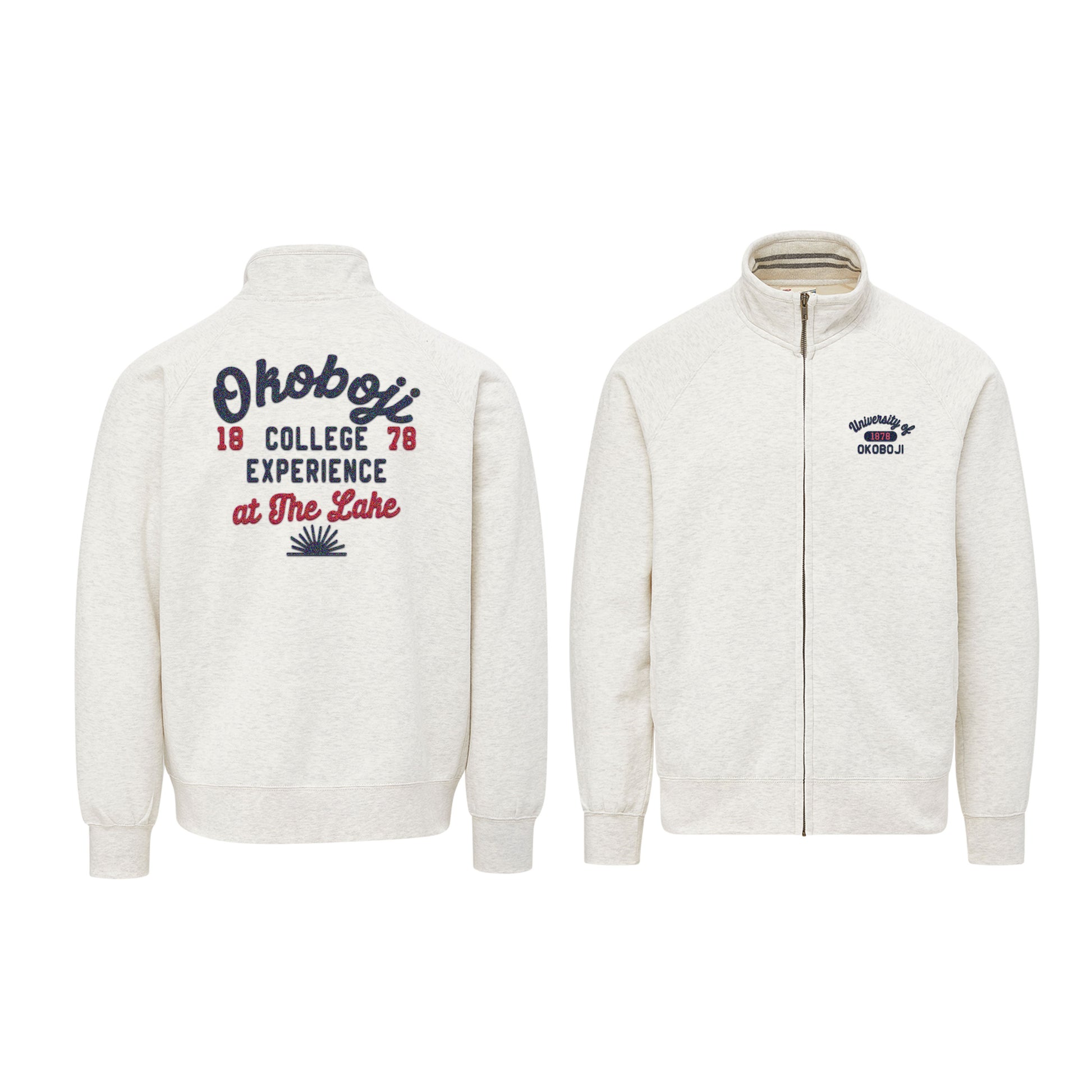 Okoboji Vintage Fleece Track Jacket
