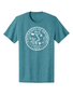 Okoboji Easy Cotton Crest Tee - VIVID TEAL HEATHER