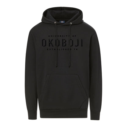 University of Okoboji Black Gel 3D Letter Hoodie