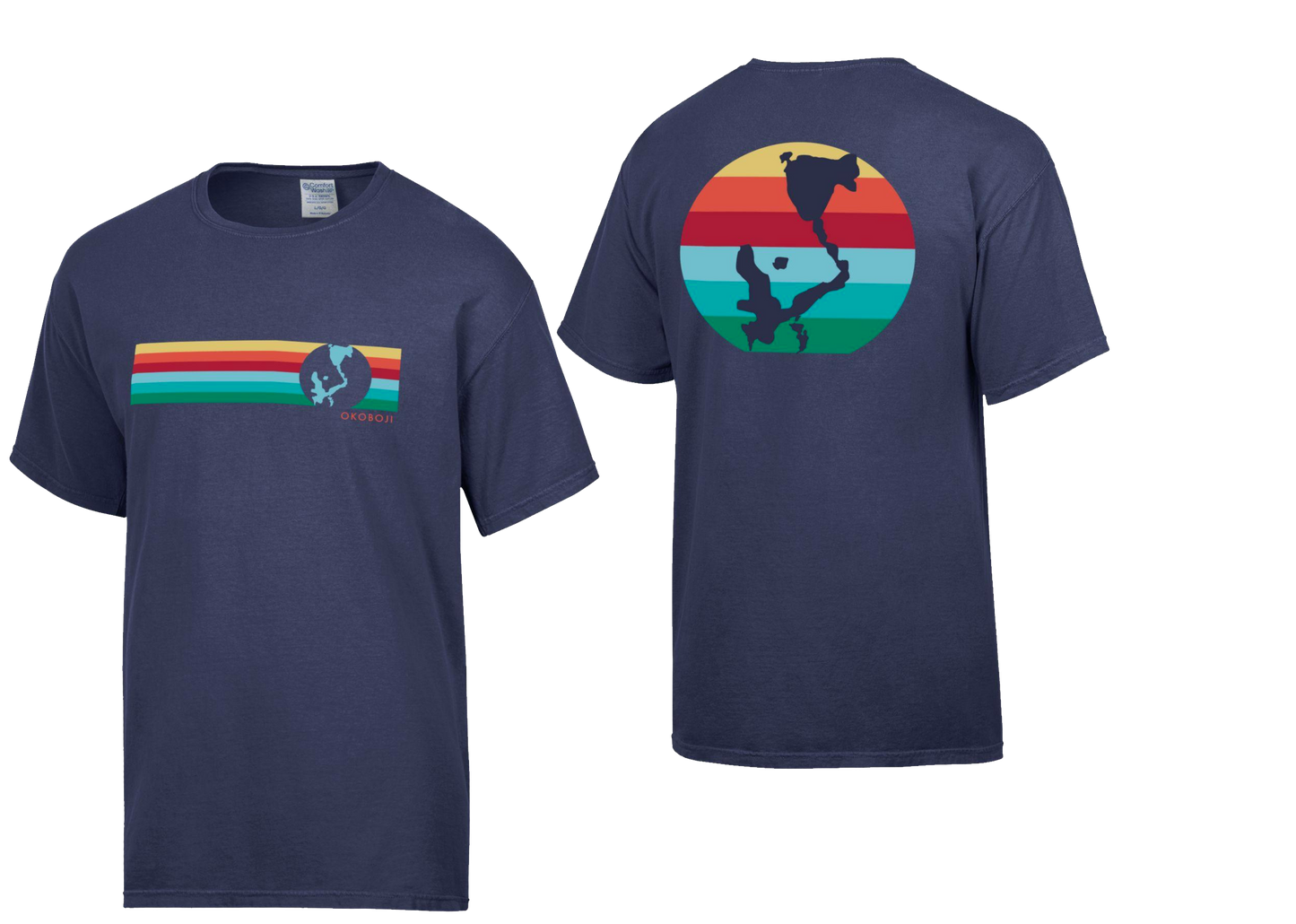 Okoboji 6 Stripe Tee