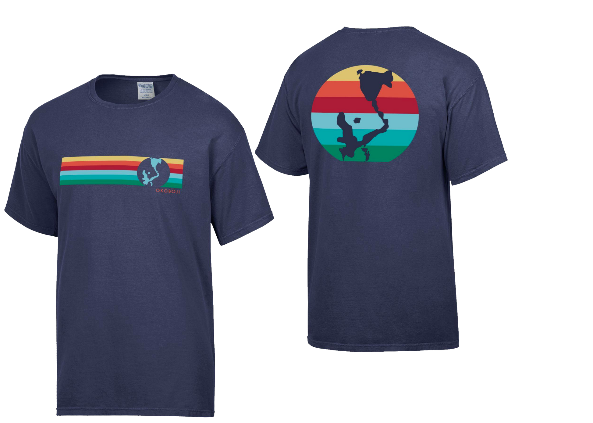 Okoboji 6 Stripe Tee
