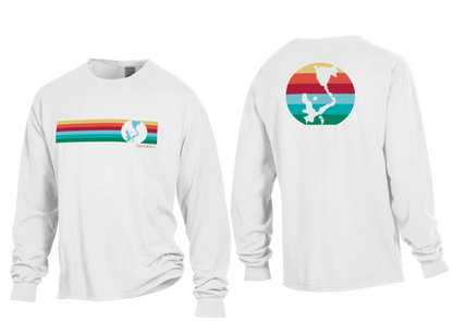 Okoboji 6 Stripe Long Sleeve Tee