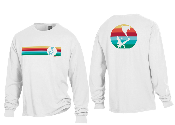 Okoboji 6 Stripe Long Sleeve Tee