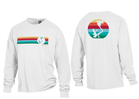 Okoboji 6 Stripe Long Sleeve Tee