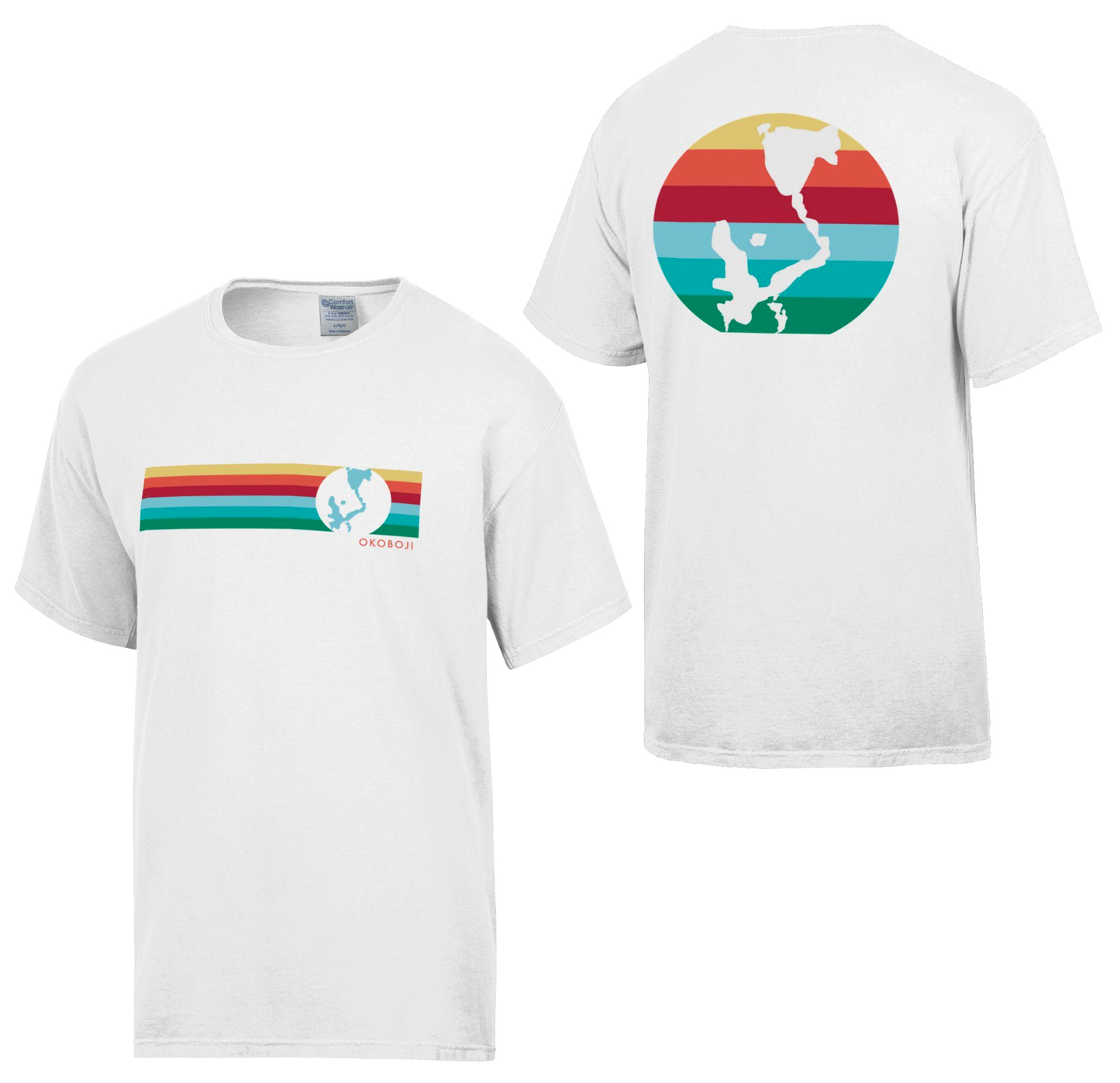 Okoboji 6 Stripe Tee