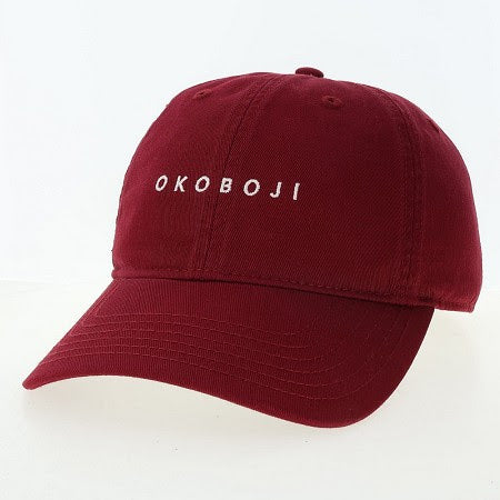 OKOBOJI Relaxed Twill Adjustable Hat - Maroon
