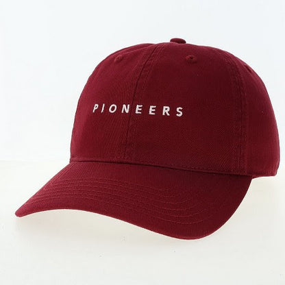 PIONEERS Relaxed Twill Adjustable Hat - Maroon