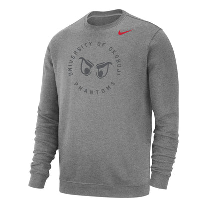 Okoboji Phantoms Stadium Club Fleece Crew - Grey