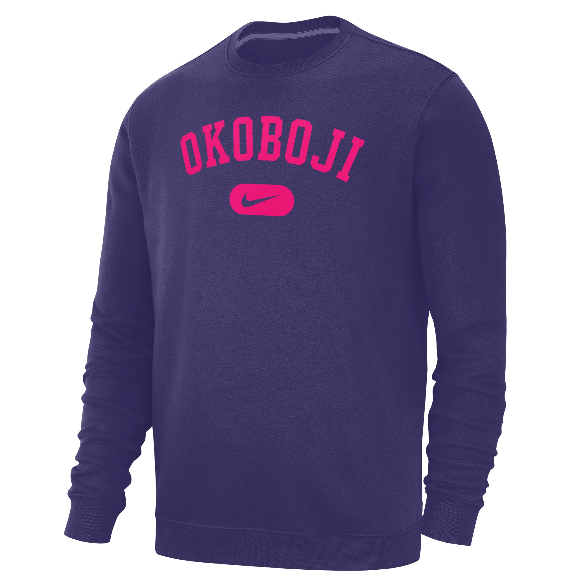 Okoboji Stadium Club Fleece Crew Pink Edition UniversityofOkoboji