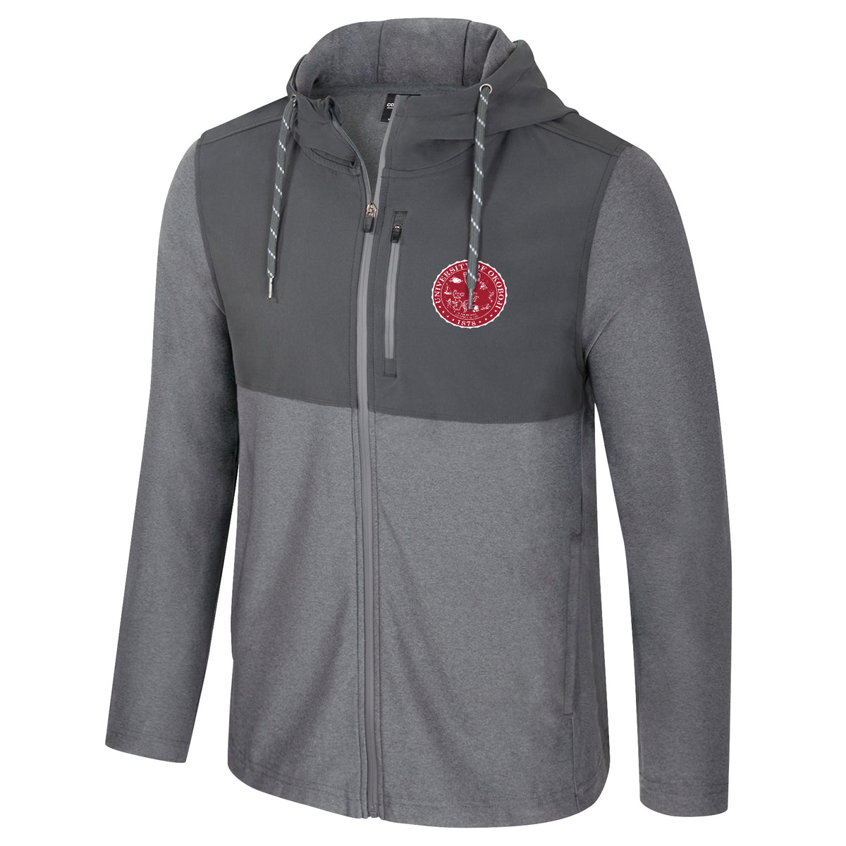 University of Okoboji 2 Fabric Full Zip Hooded Jacket