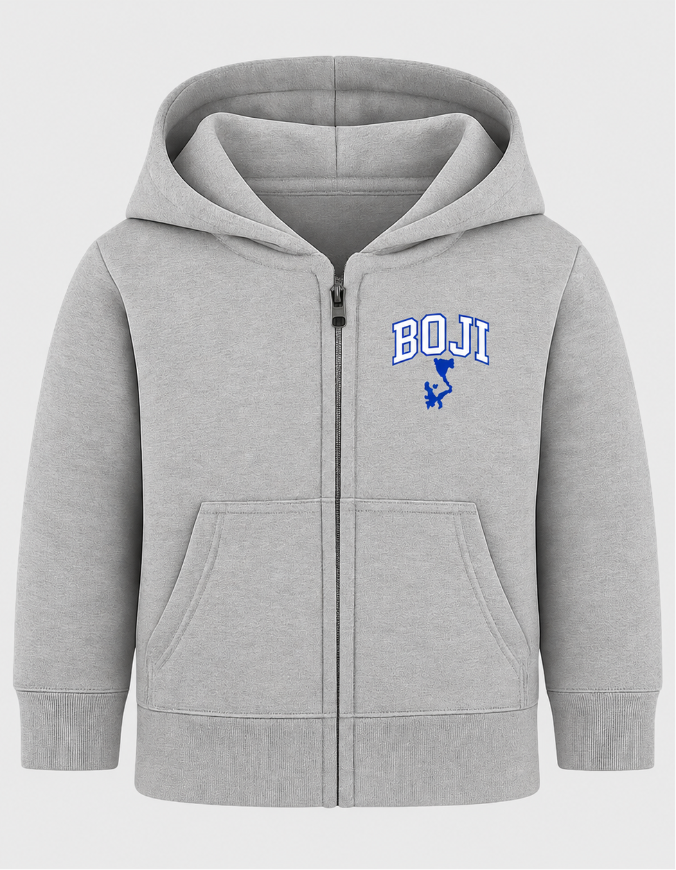Garb Toddler BOJI Henry Full Zip Hoodie - Blue / Grey
