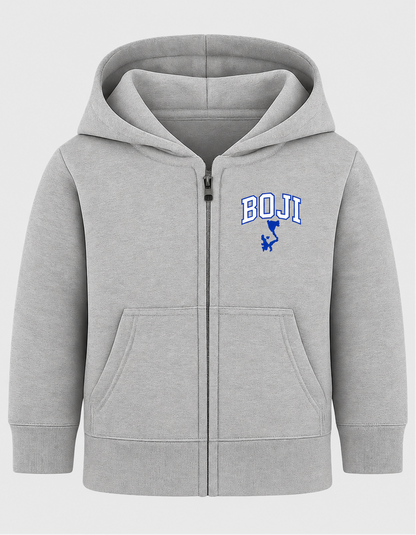 Garb Toddler BOJI Henry Full Zip Hoodie - Blue / Grey