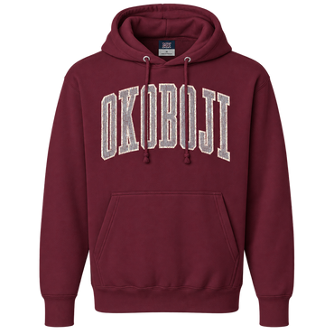 Vintage Okoboji Maroon Hood