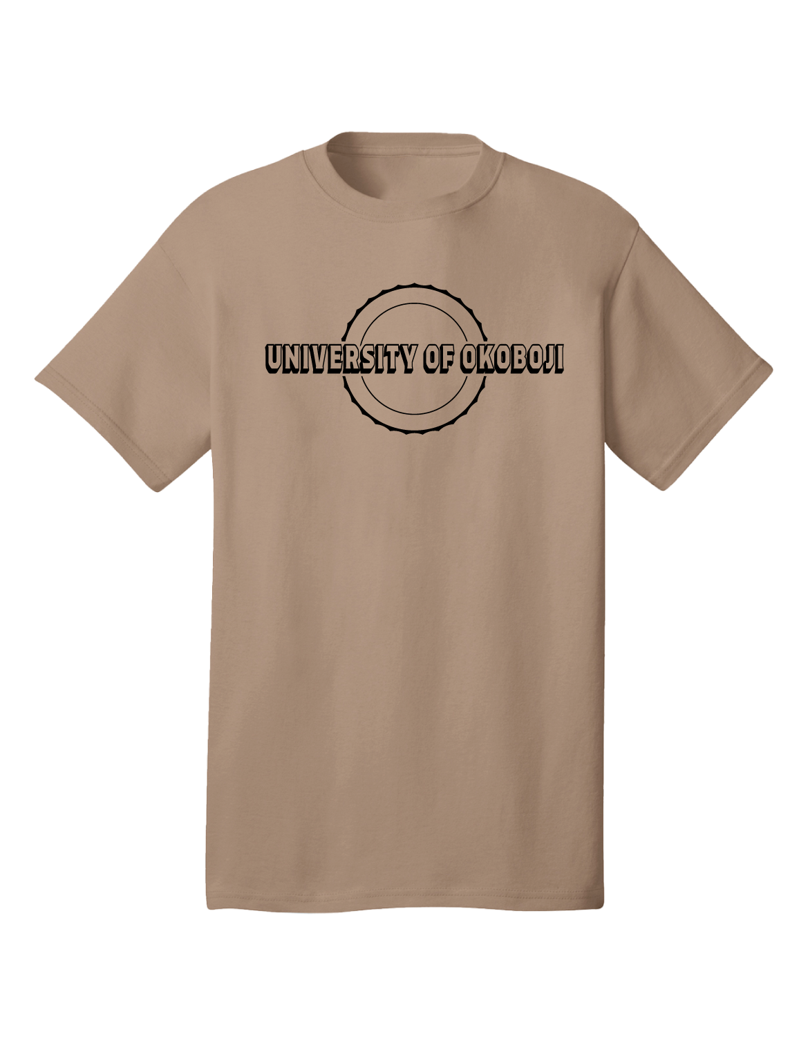 1 University of Okoboji Tee - Tan
