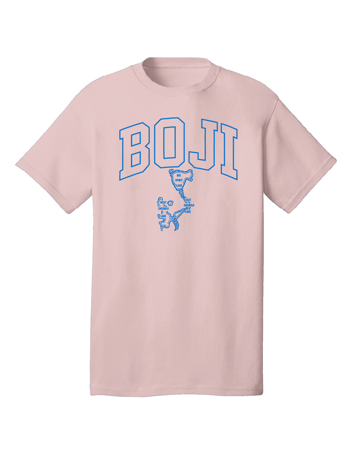 Boji Blue Arch Tee - Pink