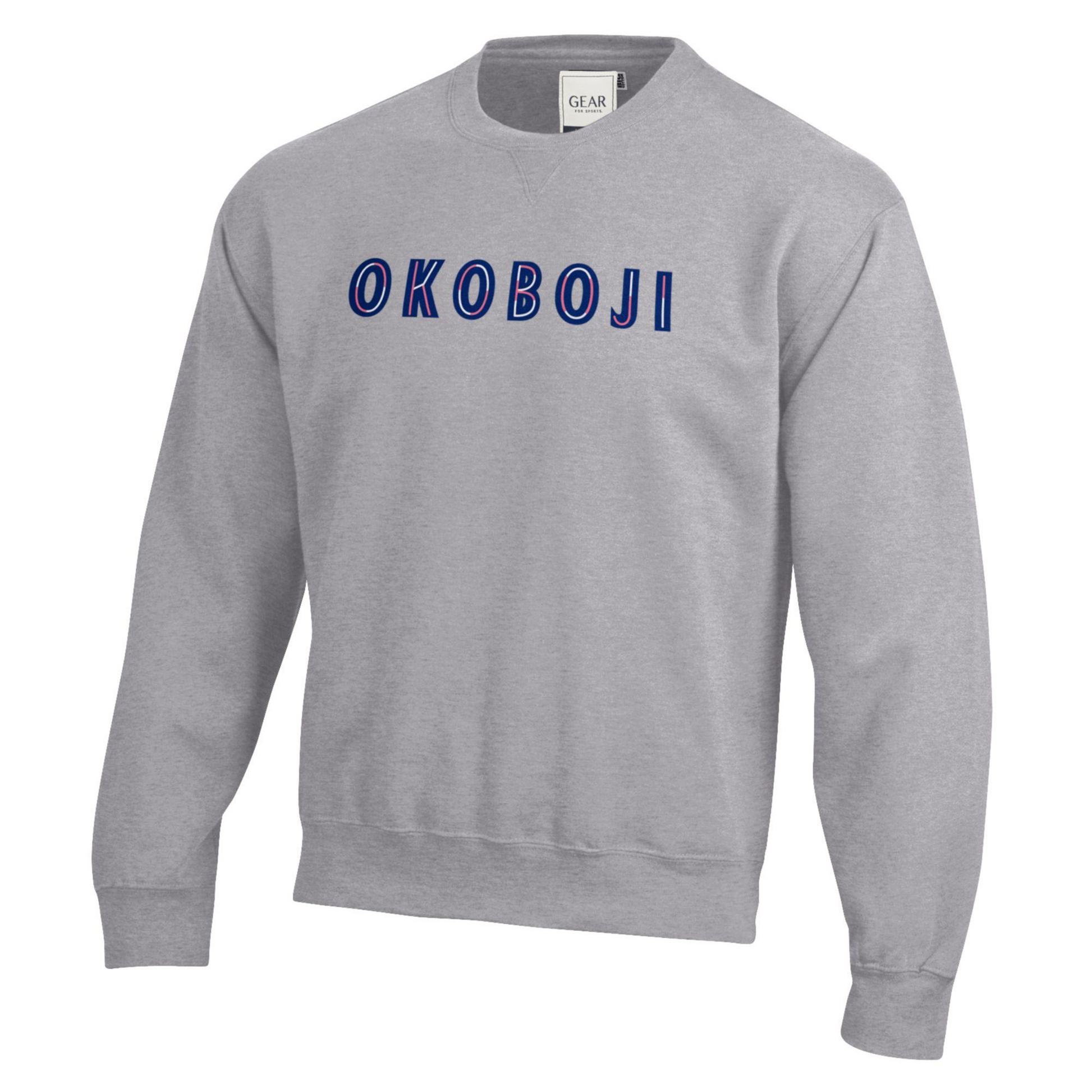 Okoboji Embroidered Outline Crew