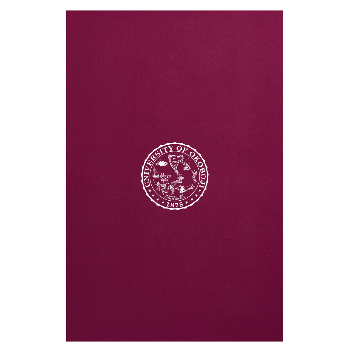 Okoboji Maroon & White Sweatshirt Blanket
a