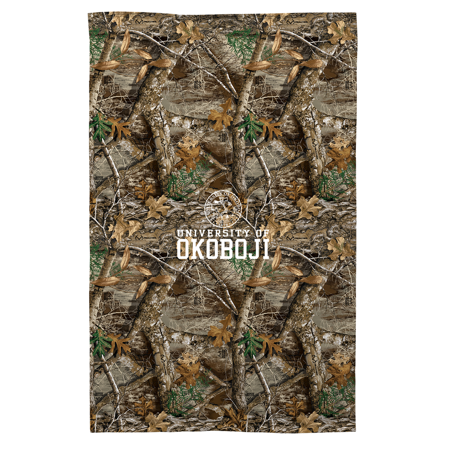 The University of Okoboji Realtree® Sweatshirt Blanket