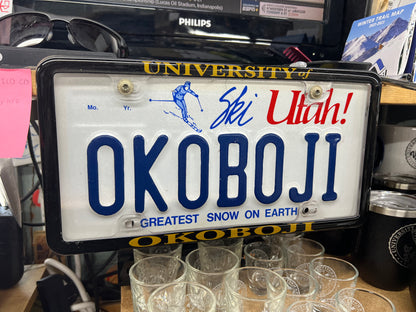 *NEW* University of Okoboji Vehicle License Plate Frame